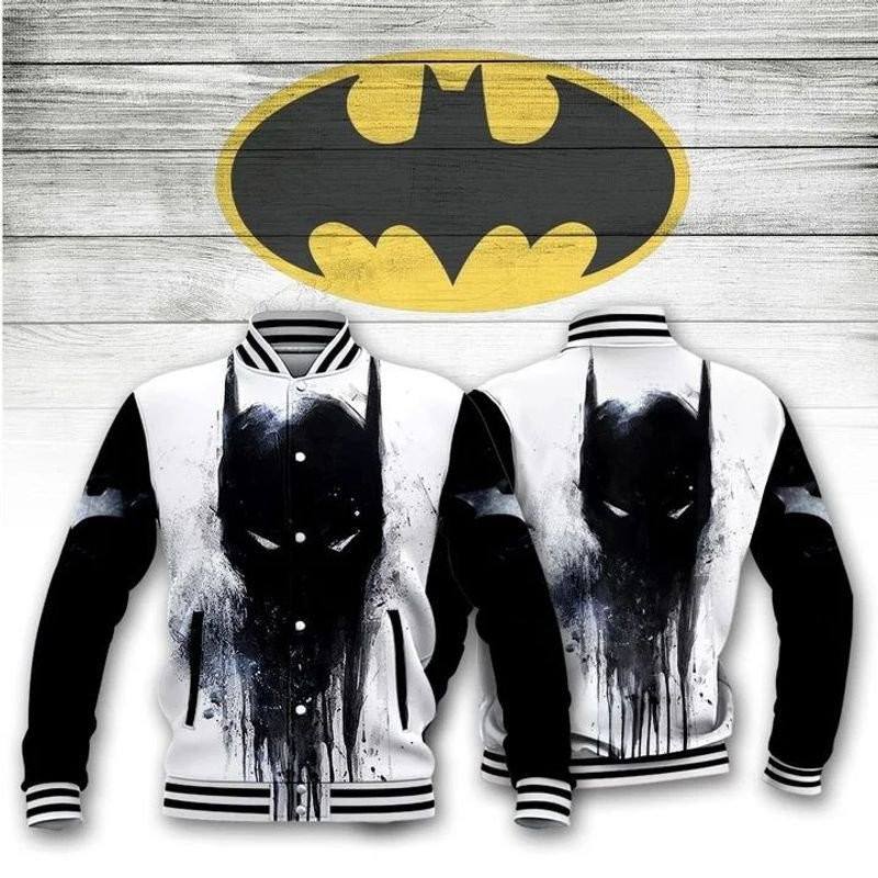 Batman Fashion Baseball Jacket for Men & Women | Superhero Fan Gift