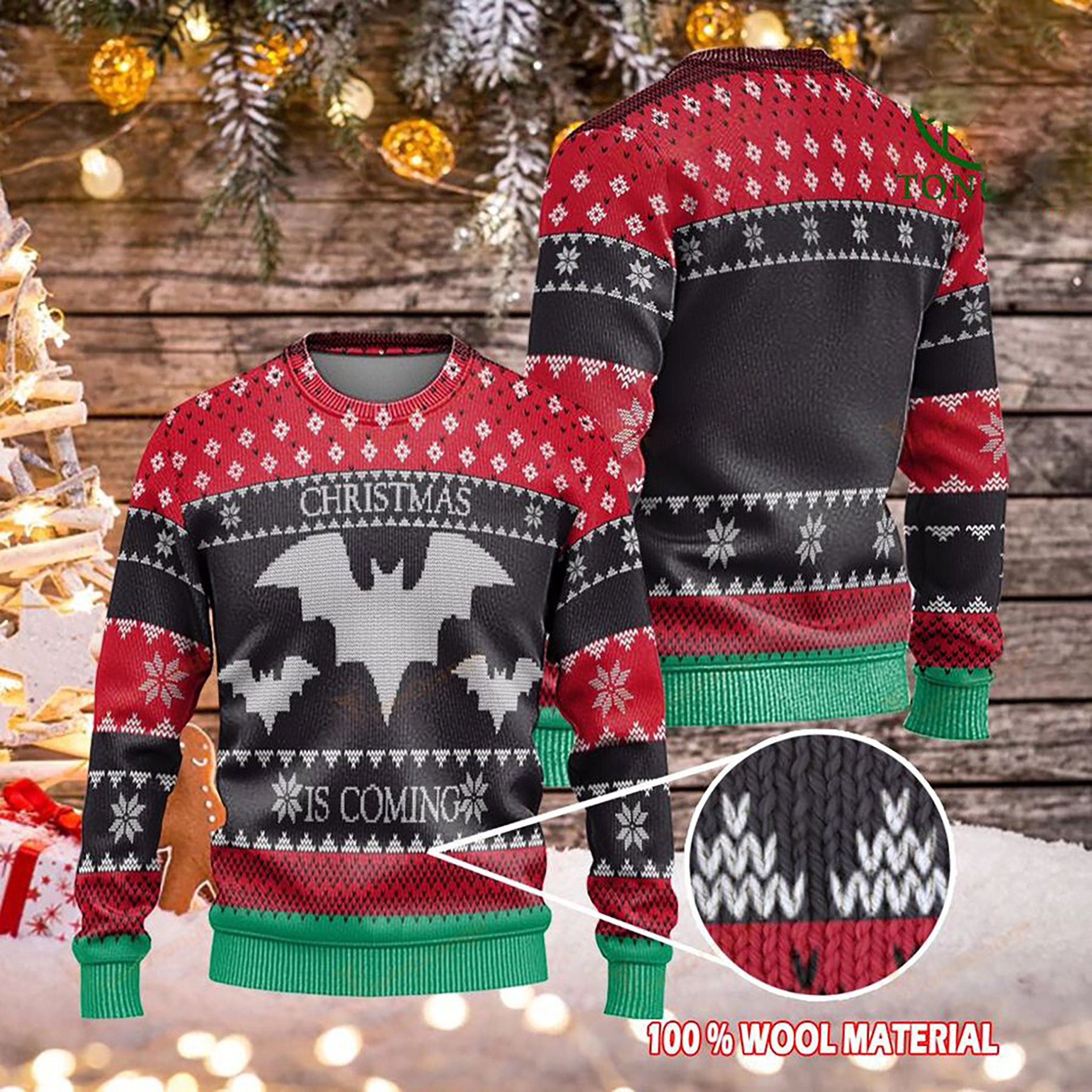 Bats Christmas Ugly Christmas Sweater