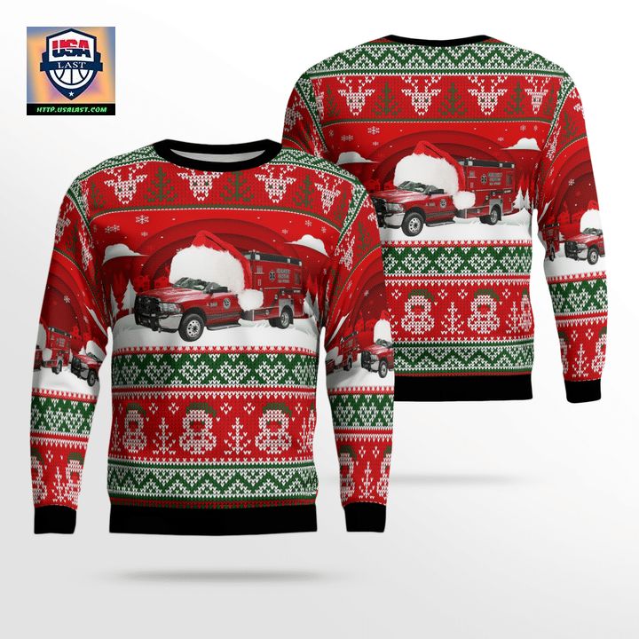 Bay County EMS Christmas AOP Sweater