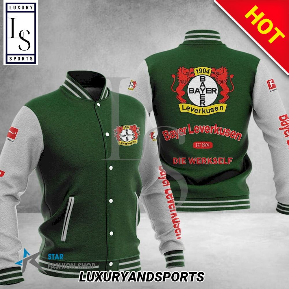 Bayer Leverkusen Varsity Baseball Jacket for Men & Women | Soccer Team Fan Gift