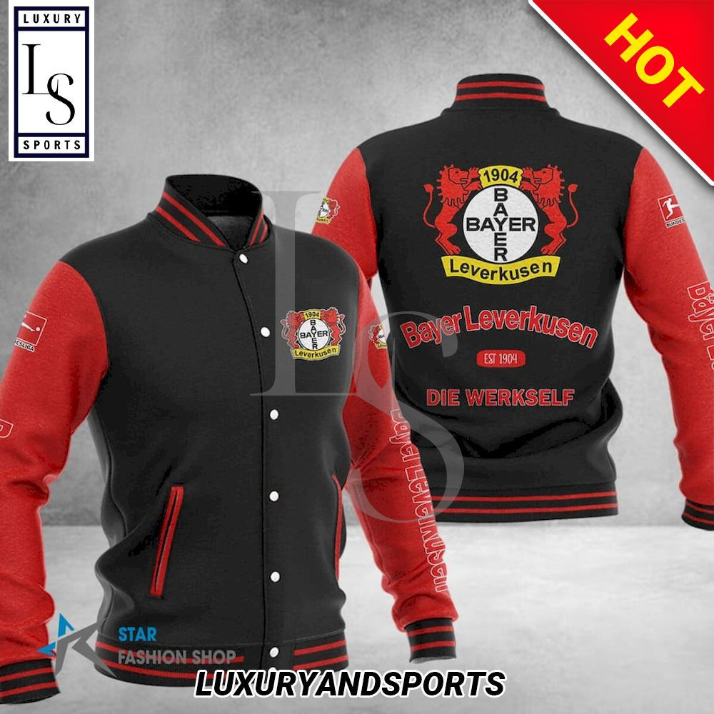 Bayer Leverkusen Varsity Baseball Jacket for Men & Women | Soccer Team Fan Gift