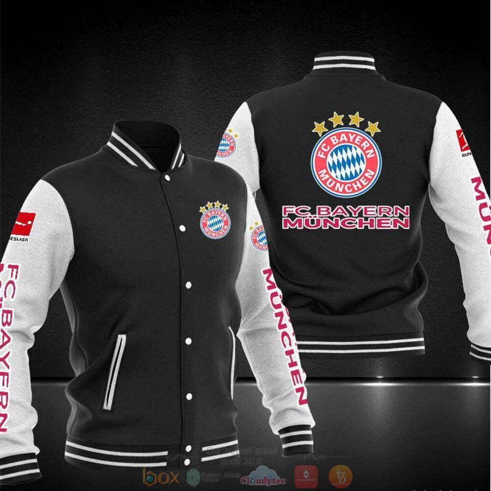 Bayern Munich Varsity Baseball Jacket for Men & Women | Soccer Team Fan Gift