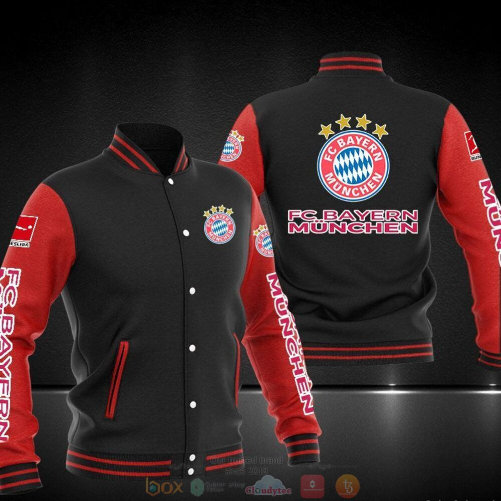 Bayern Munich Varsity Baseball Jacket for Men & Women | Soccer Team Fan Gift