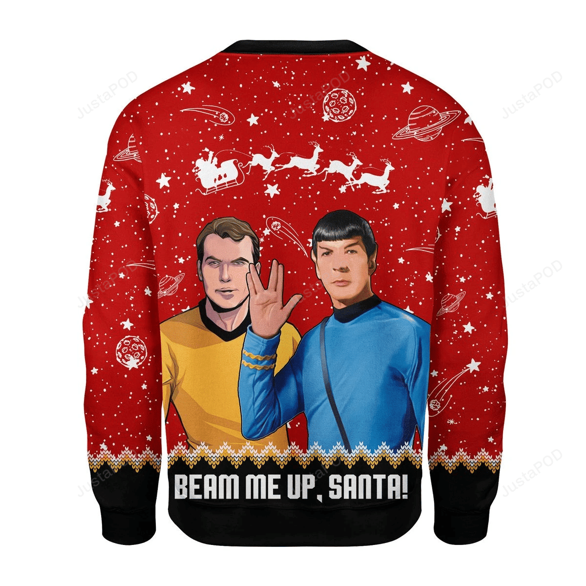 Beam Me Up Santa Ugly Christmas Sweater, Perfect Holiday Gift