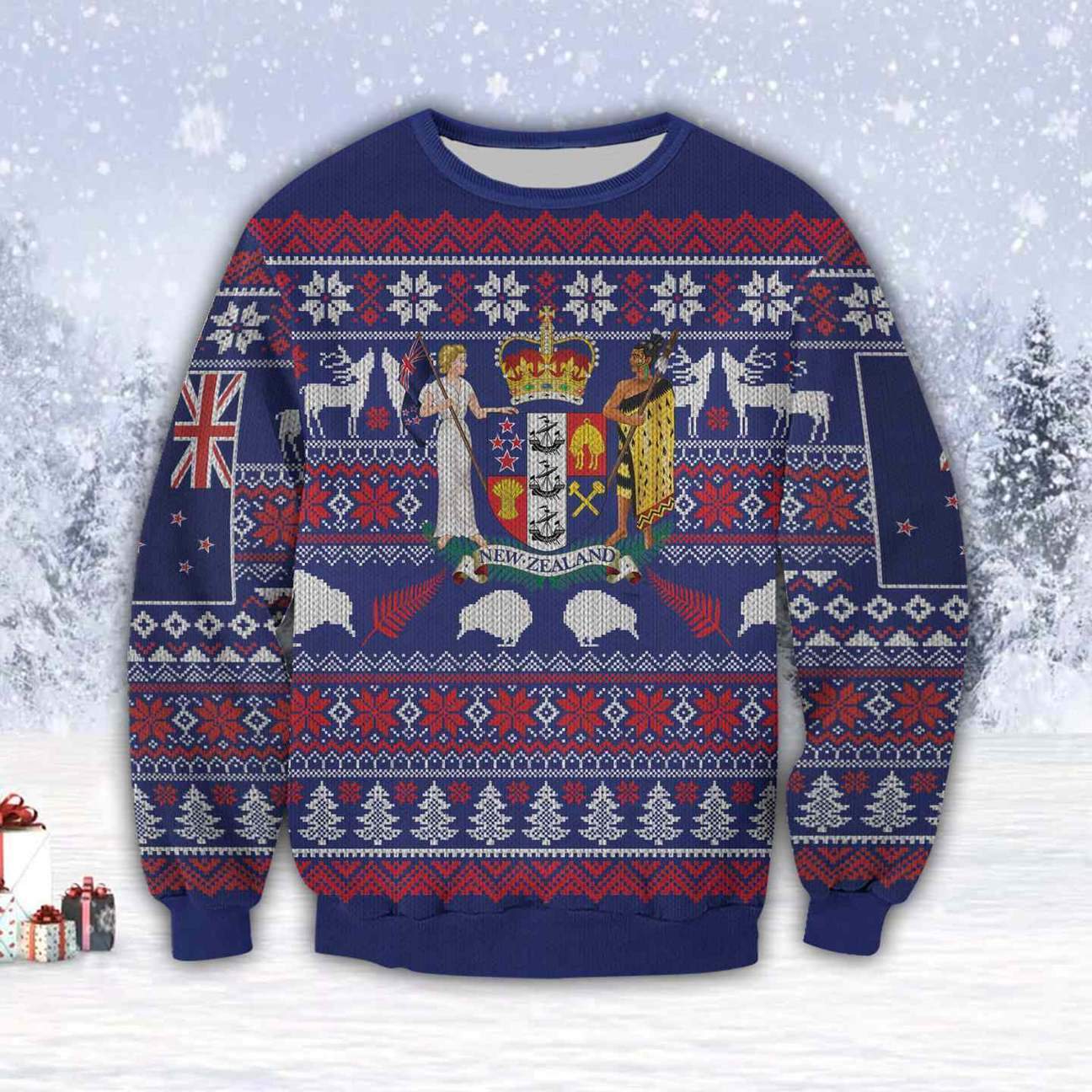 Beautiful New Zealand 3D All Over Print Ugly Christmas Sweater