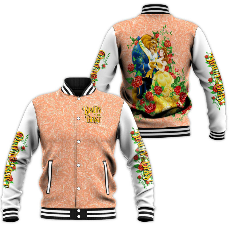 Beauty and the Beast Fashion Baseball Jacket for Men & Women | Movie Fan Gift