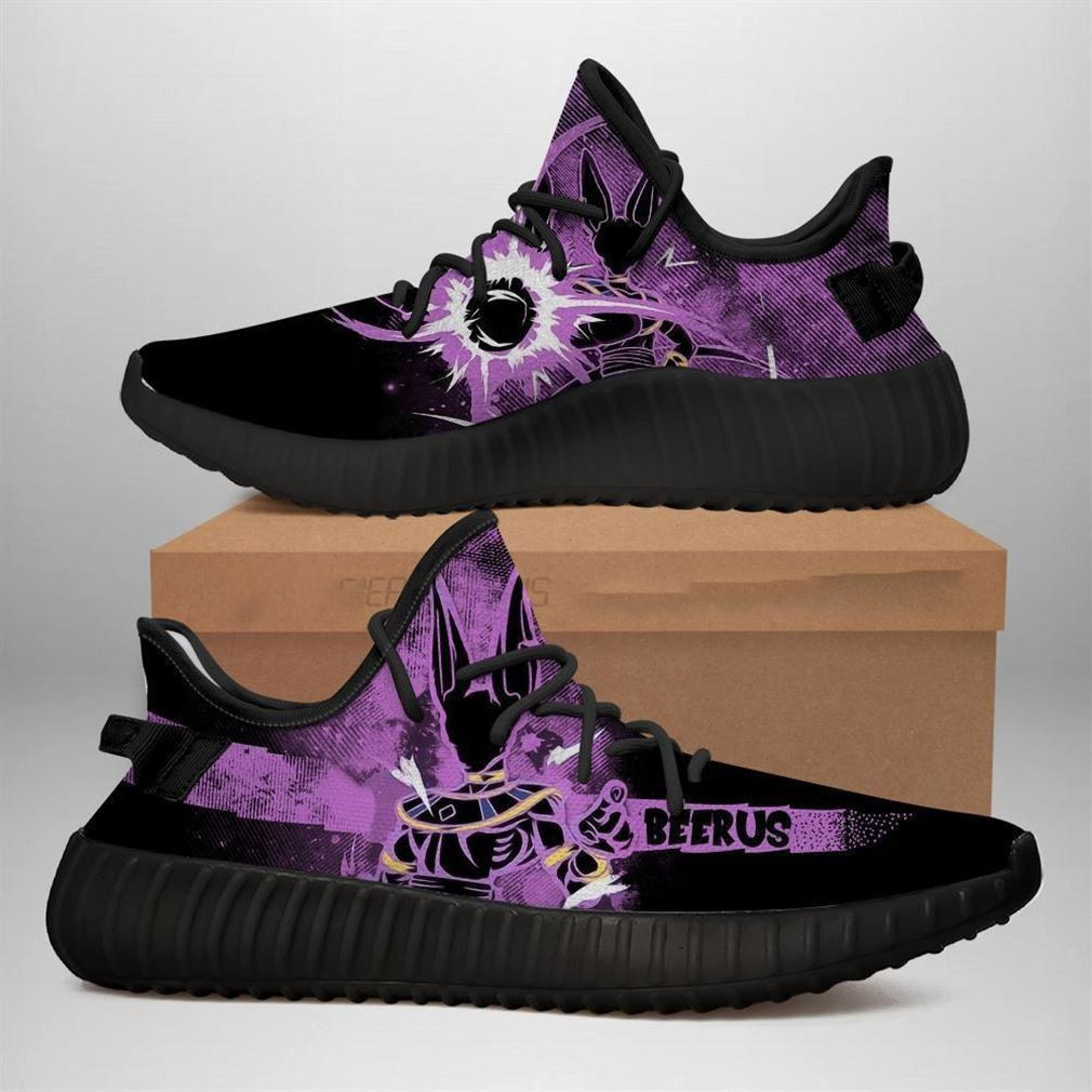 Beerus Yzs Silhouette Dragon Ball Z Animes Black Shoes Sneakers