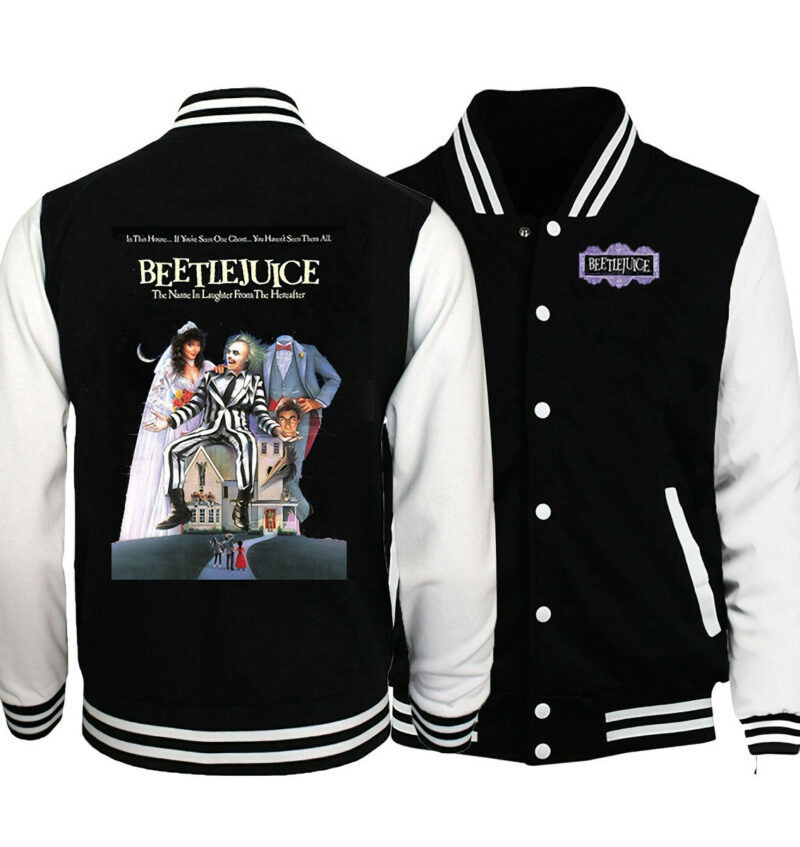 Beetlejuice Fashion Baseball Jacket for Men & Women | Movie Fan Gift