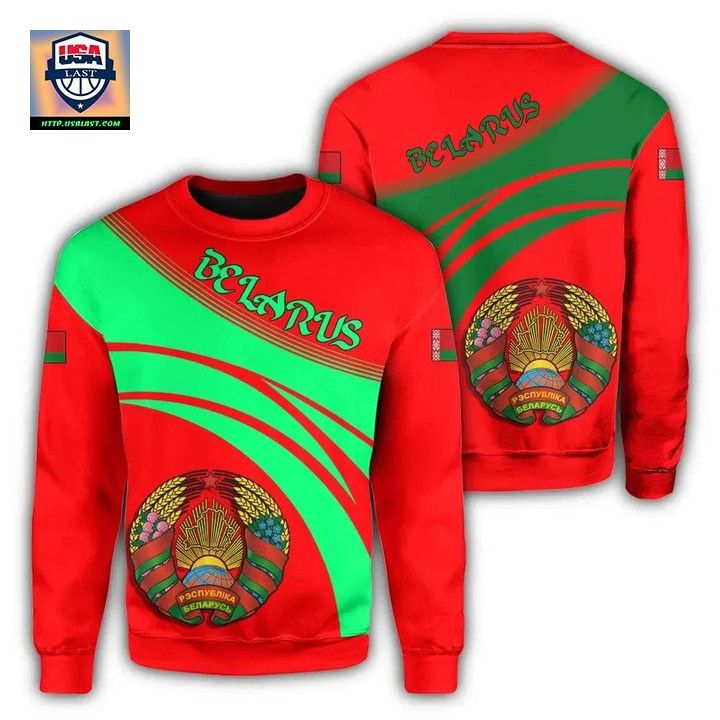 Belarus Coat Of Arms Sweater Cricket Style J5W