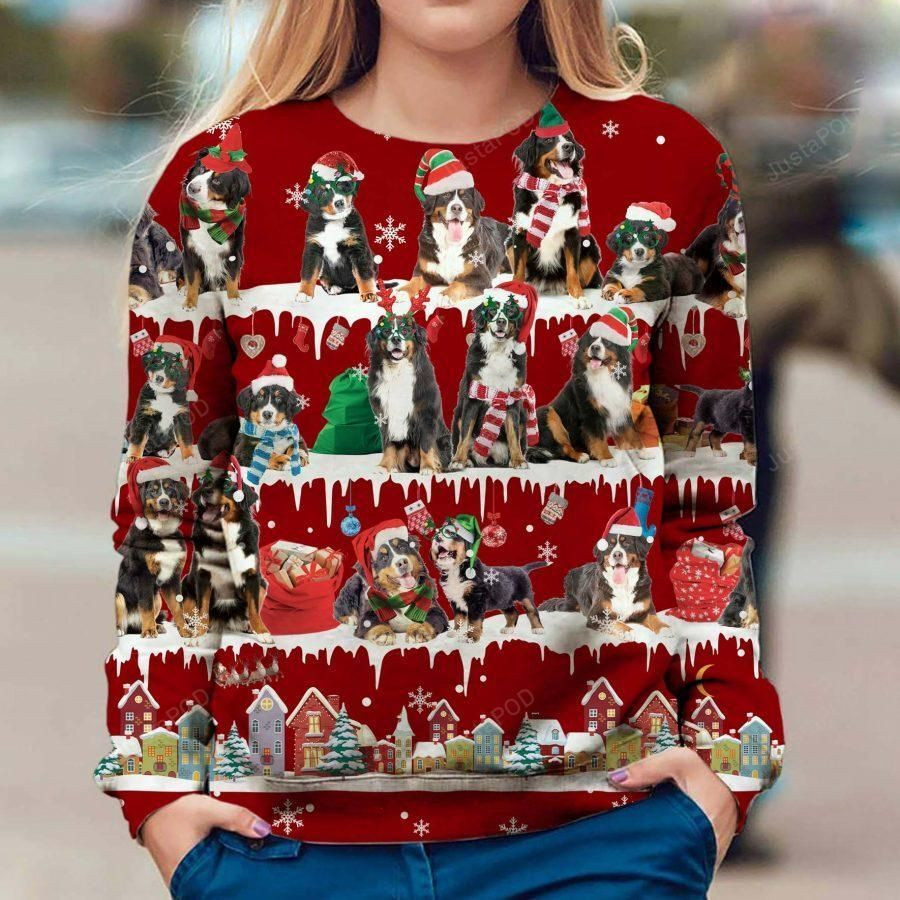 Bernese Mountain Dog Ugly Christmas Sweater, Perfect Holiday Gift