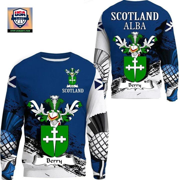 Berry Scottish Family Crest Scotland Special Sweater 