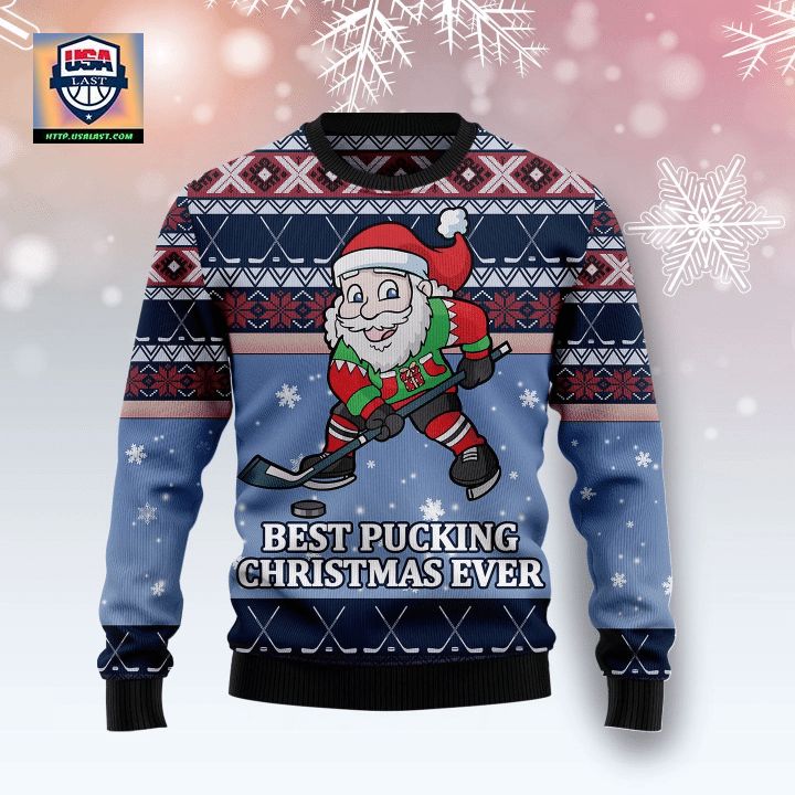 Best Pucking Christmas Ever Ugly Christmas Sweater