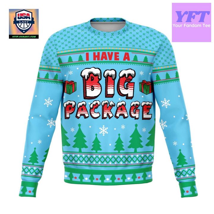 Big Package Naughty Meme Meme Design 3d Ugly Christmas Sweater