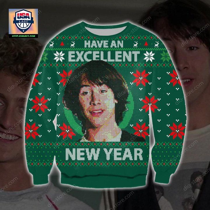 Bill Teds Excellent Adventure Christmas Sweater