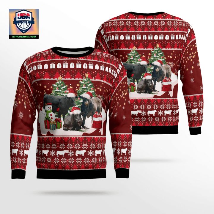 Black Angus Cattle Sweater 3D 1F41