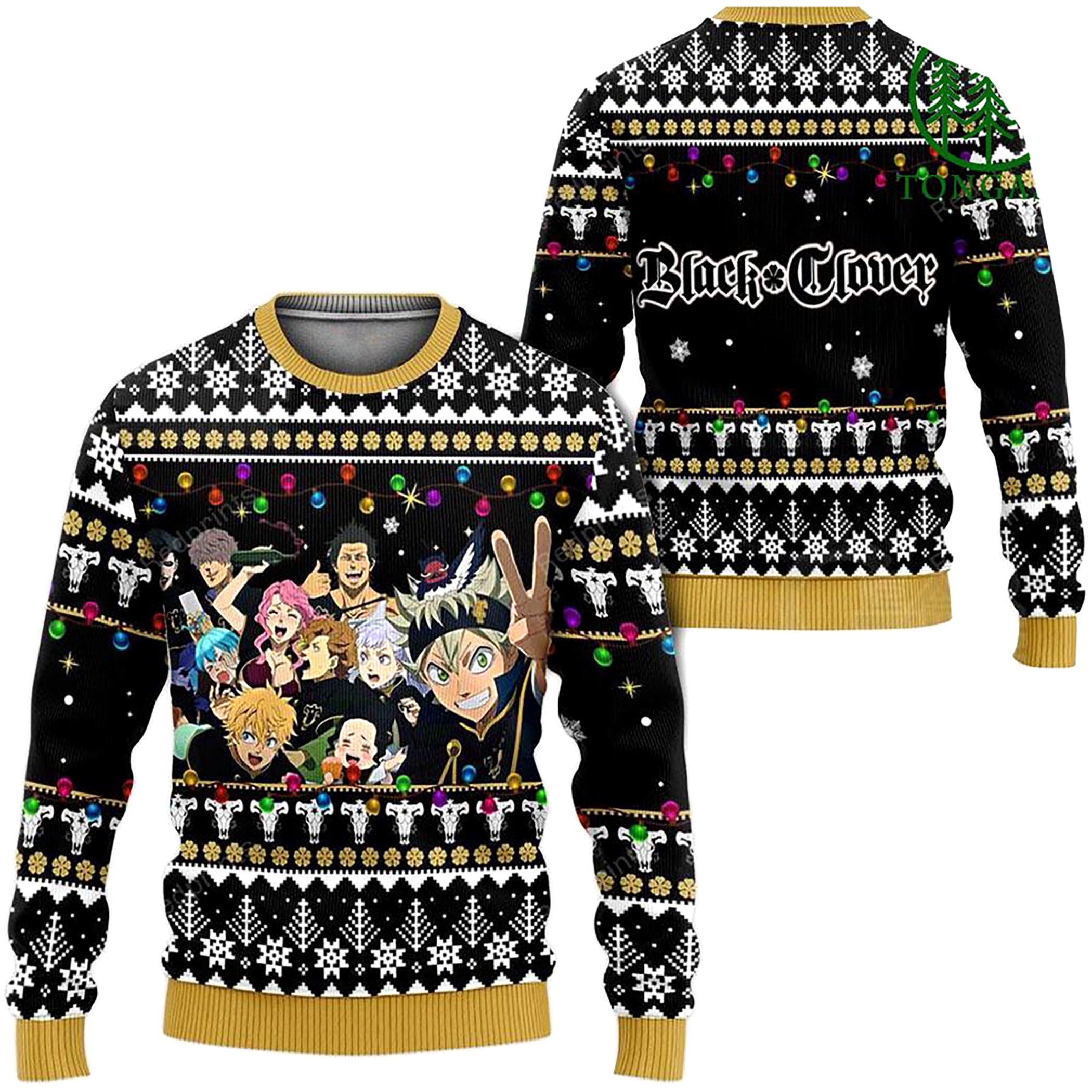 Black Bull Ugly Christmas Sweater