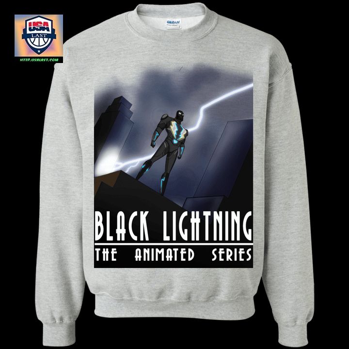 Black Lightning Series Crewneck Sweater