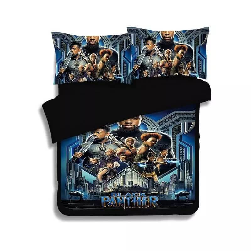 Black Panther Duvet Cover Quilt Cover Pillowcase Bedding Set Bed Linen Home Bedroom Decor