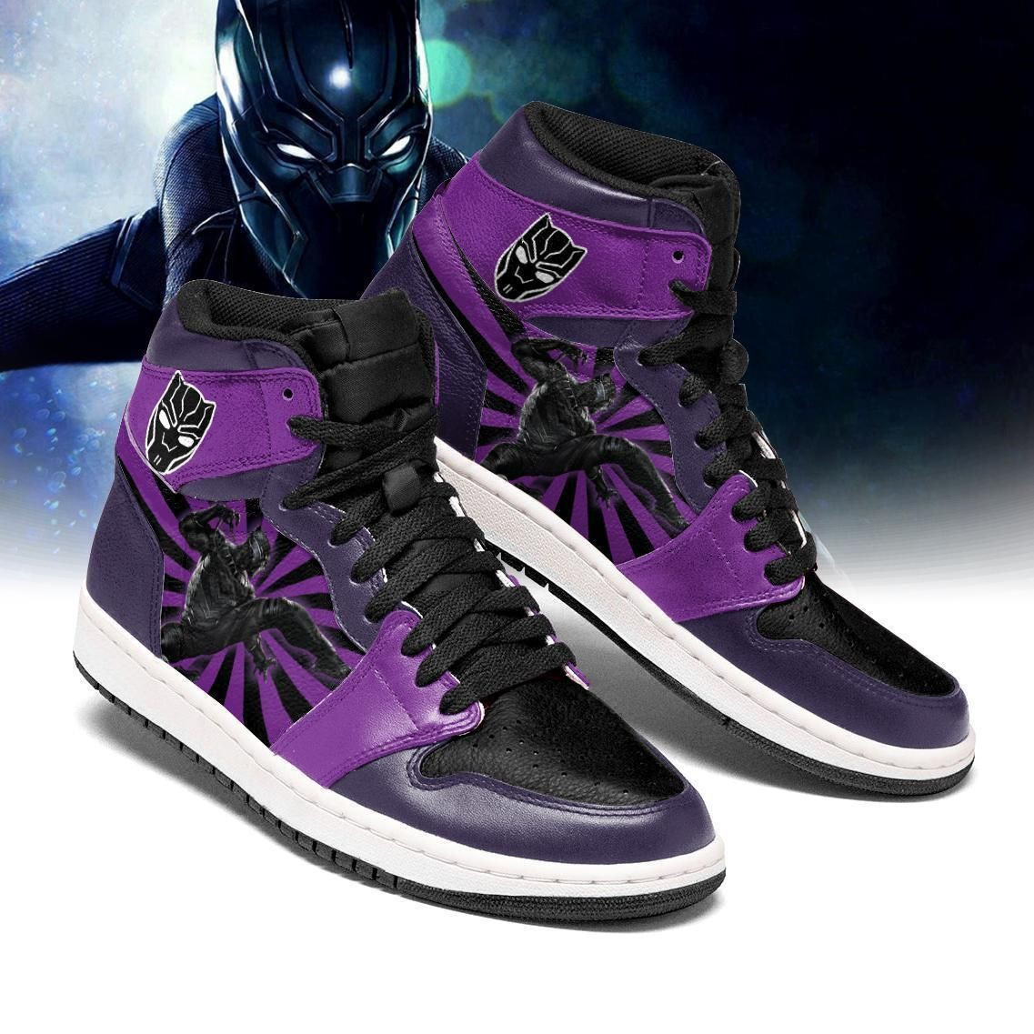 Black Panther Marvel Team Custom Eachstep Gift For Fans Shoes Sport Air Jd Sneakers