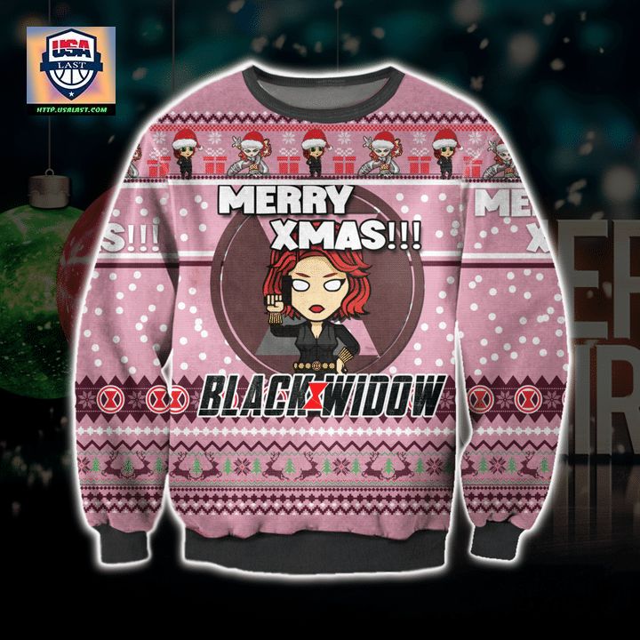 Black Widow Christmas Sweater