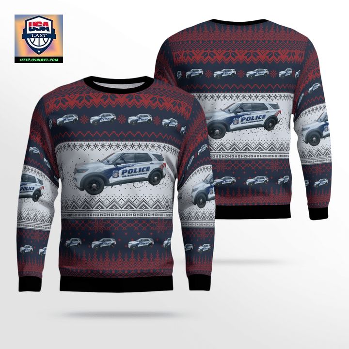 Bladensburg Maryland Bladensburg Police Department Christmas Sweater 3D