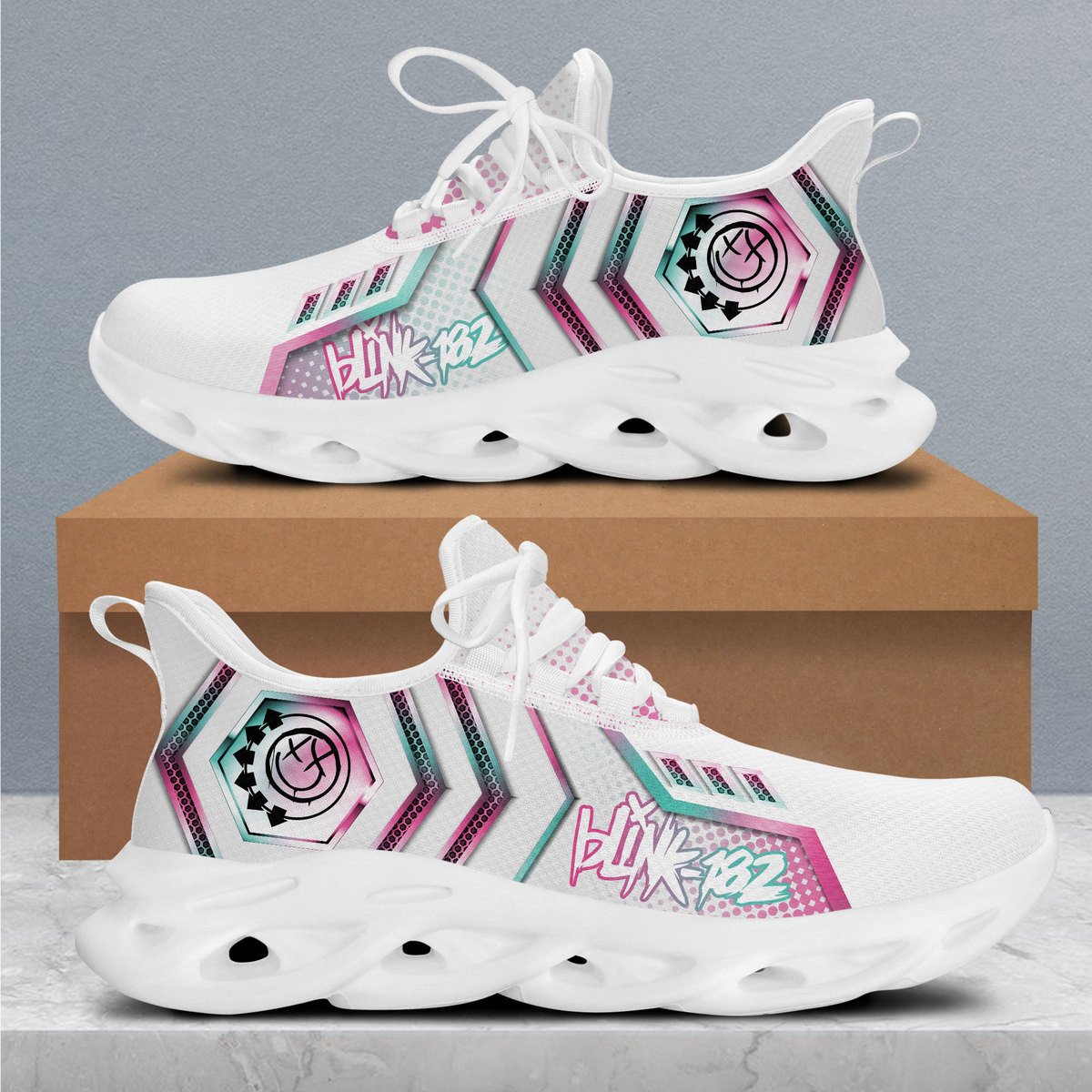 Blink 182 Max Soul Shoes Sneakers for Men And Women – Pop Punk Fan Shoes, Team Sneakers