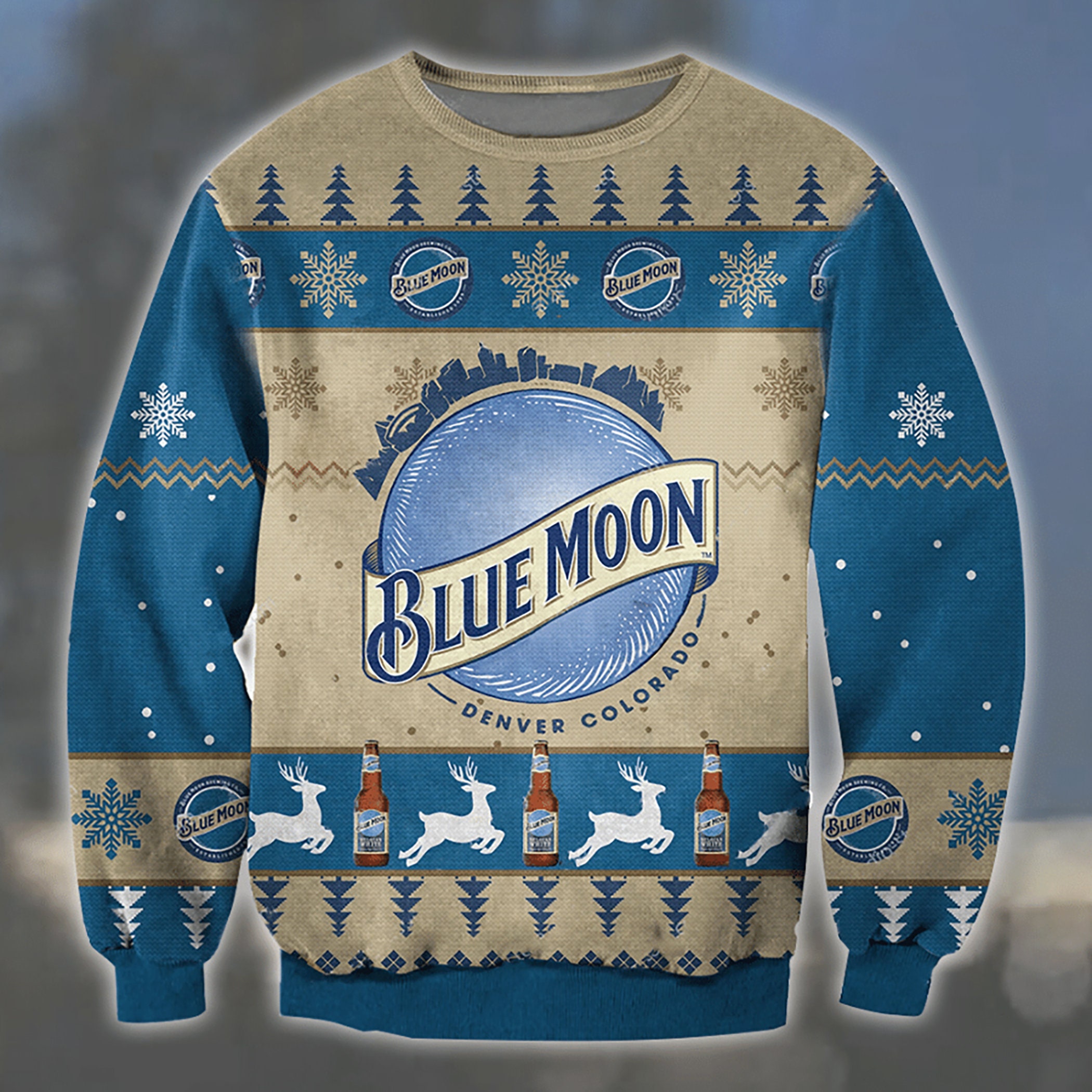 Blue Moon Ugly Christmas Sweater
