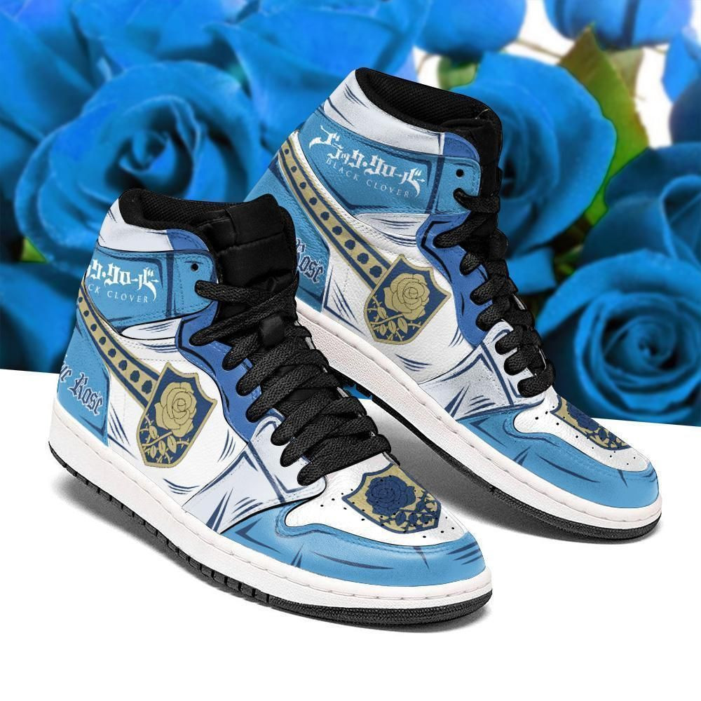 Blue Rose Magic Knight Shoes Black Clover Anime Air Jd Sneakers Shoes Sport