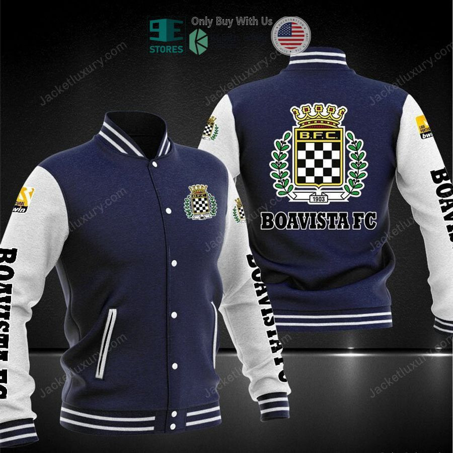 Boavista FC Varsity Baseball Jacket for Men & Women | Soccer Team Fan Gift