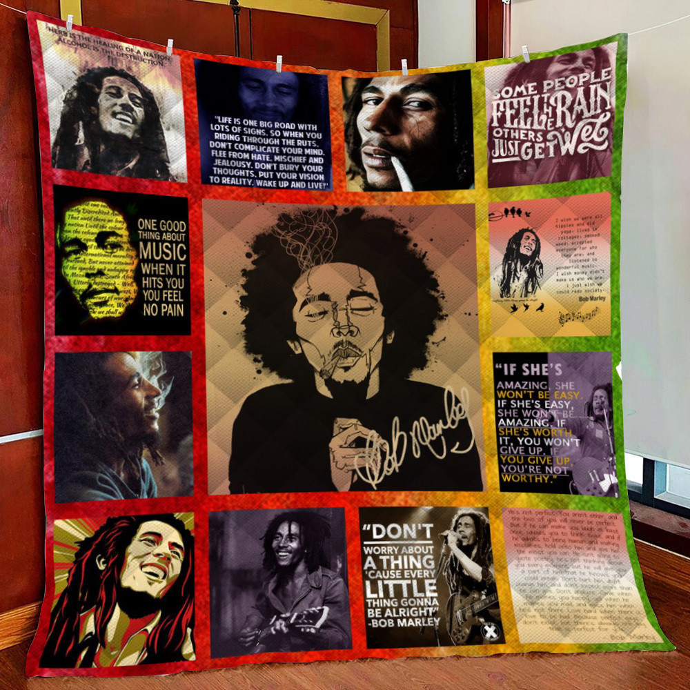 Bob Marley Fleece Blanket Quilt Blanket For Bed