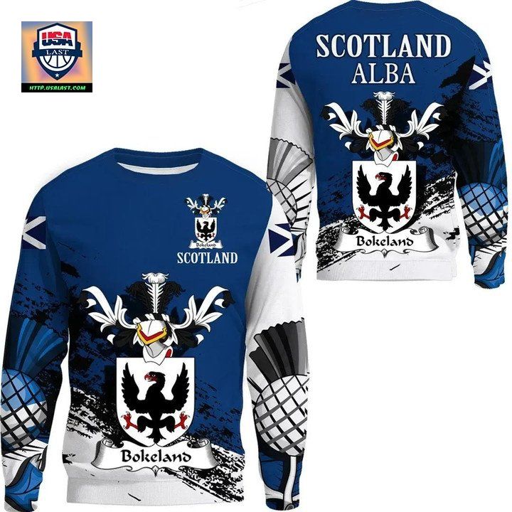 Bokeland Scottish Family Crest Scotland Special Sweater 
