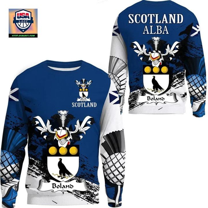 Boland Scottish Family Crest Scotland Special Sweater 