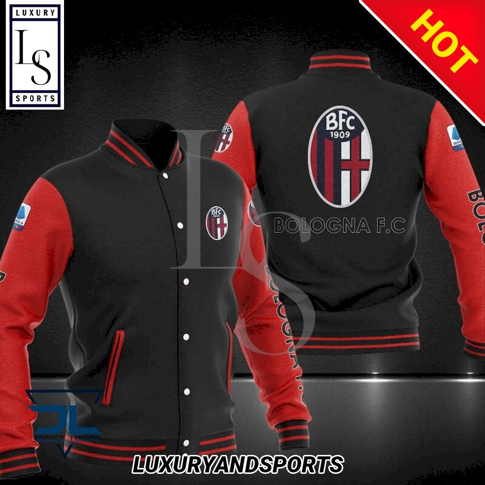 Bologna FC Varsity Baseball Jacket for Men & Women | Soccer Team Fan Gift