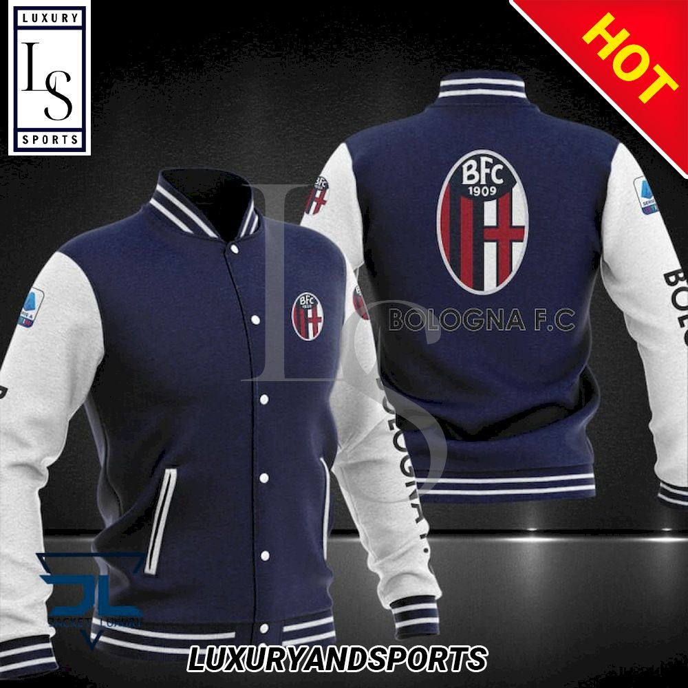 Bologna FC Varsity Baseball Jacket for Men & Women | Soccer Team Fan Gift
