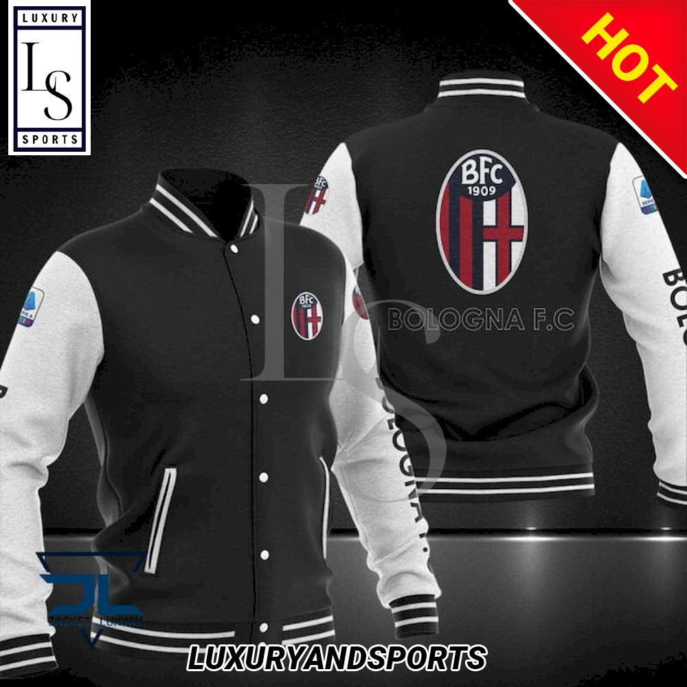 Bologna FC Varsity Baseball Jacket for Men & Women | Soccer Team Fan Gift