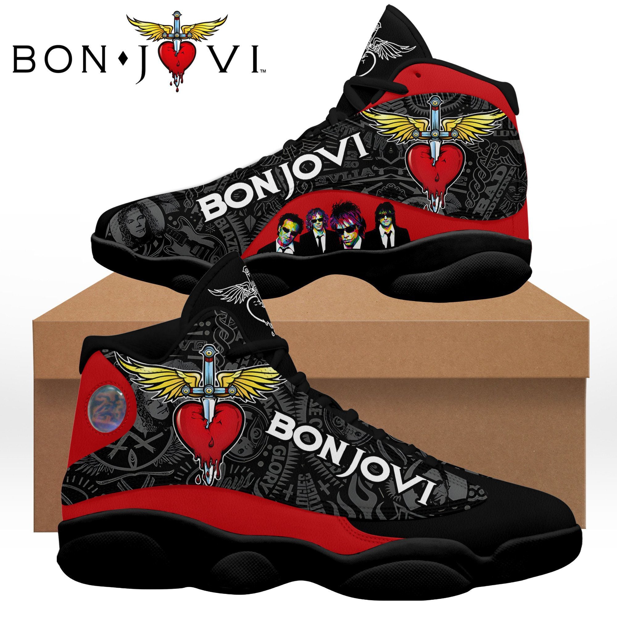 Bon Jovi JD13 Sneakers Shoes for Men & Women | Stylish Streetwear Shoes