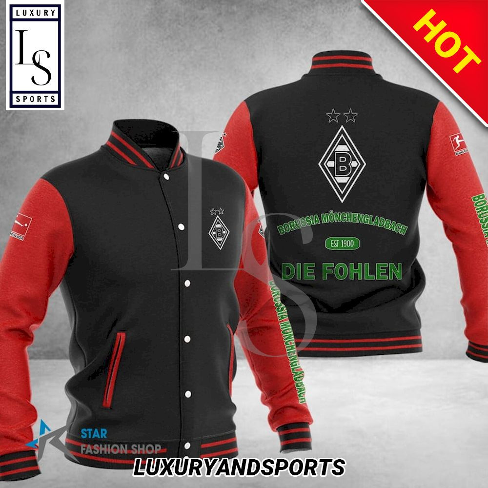Borussia Monchengladbach Varsity Baseball Jacket for Men & Women | Soccer Team Fan Gift