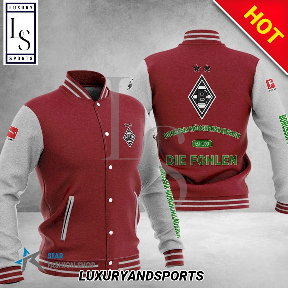 Borussia Monchengladbach Varsity Baseball Jacket for Men & Women | Soccer Team Fan Gift