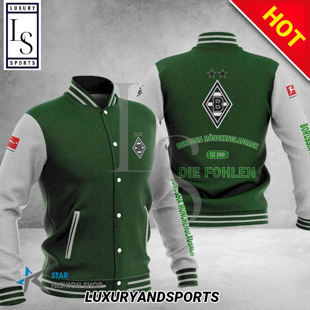 Borussia Monchengladbach Varsity Baseball Jacket for Men & Women | Soccer Team Fan Gift