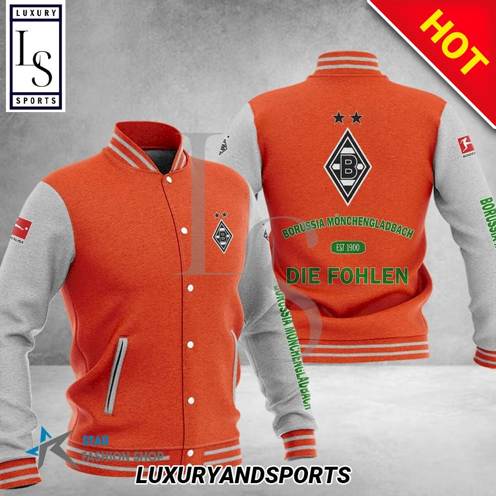 Borussia Monchengladbach Varsity Baseball Jacket for Men & Women | Soccer Team Fan Gift