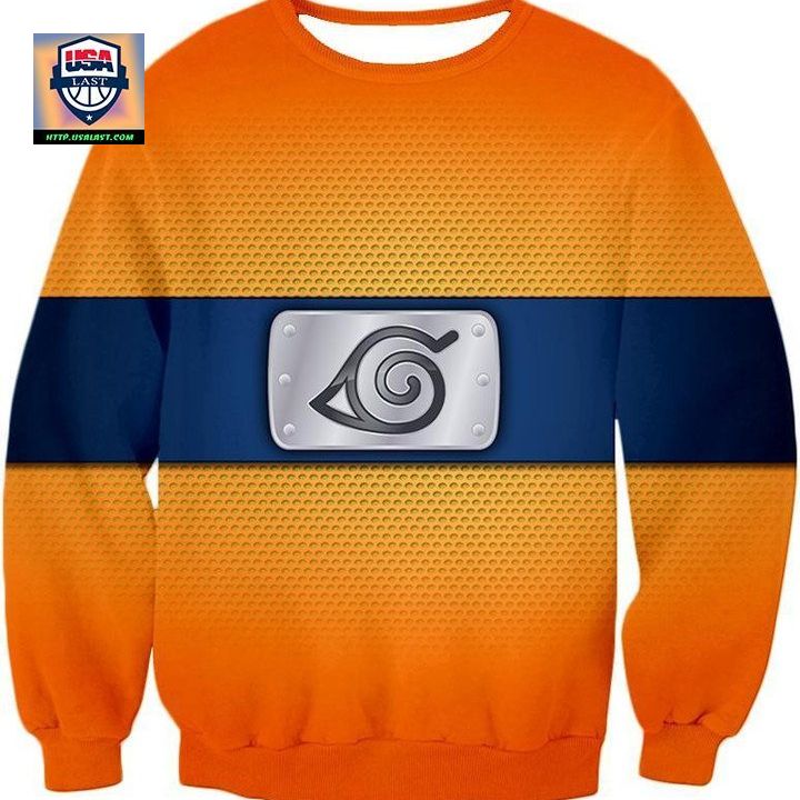Boruto Super Awesome Leaf Village Ninja Headband Orange Sweater