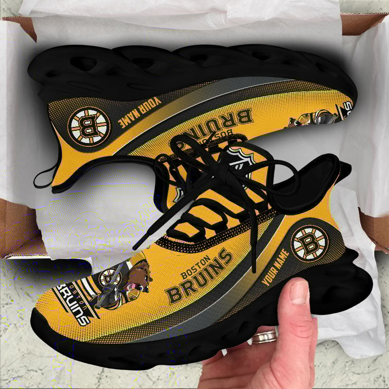 Boston Bruins Max Soul Shoes Sneakers for Men And Women – NHL Hockey Fan Shoes, Team Sneakers - Image 6