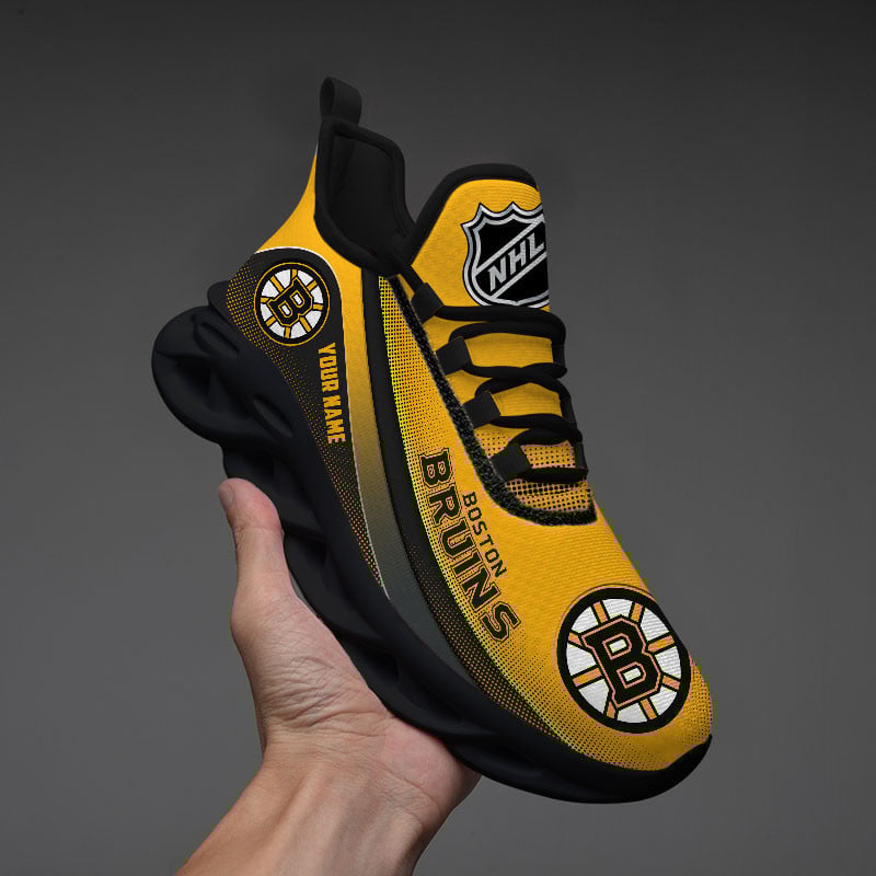 Boston Bruins Max Soul Shoes Sneakers for Men And Women – NHL Hockey Fan Shoes, Team Sneakers - Image 3