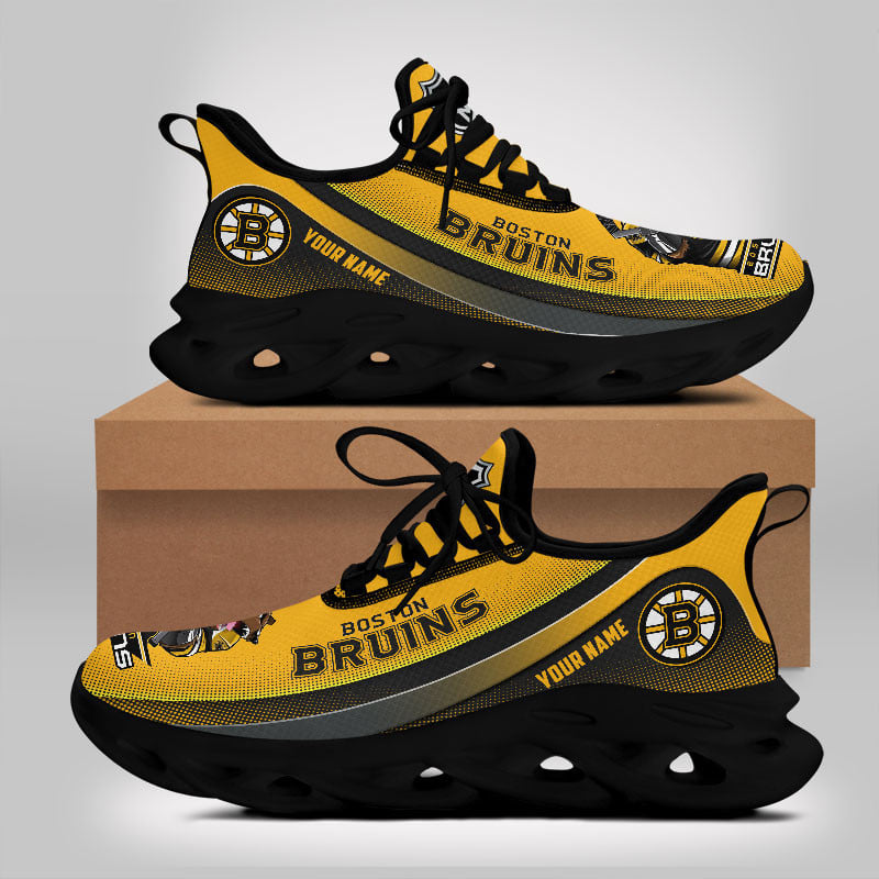 Boston Bruins Max Soul Shoes Sneakers for Men And Women – NHL Hockey Fan Shoes, Team Sneakers - Image 5