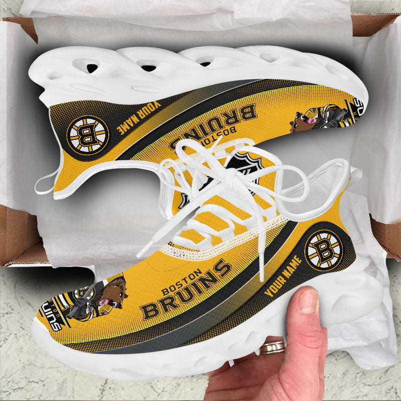 Boston Bruins Max Soul Shoes Sneakers for Men And Women – NHL Hockey Fan Shoes, Team Sneakers - Image 3