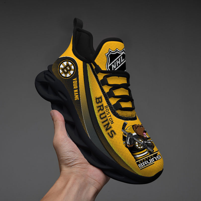 Boston Bruins Max Soul Shoes Sneakers for Men And Women – NHL Hockey Fan Shoes, Team Sneakers - Image 4