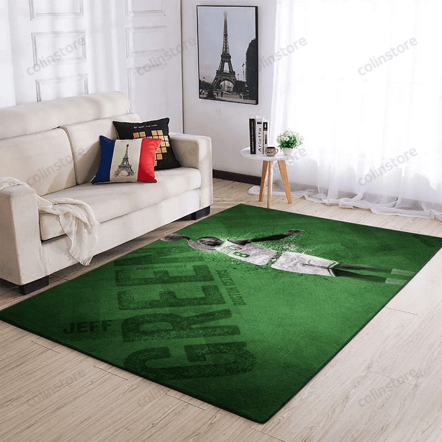 Boston Celtics 3D Rectangle Area Rug – Full Print Carpet For Living Room & Bedroom Home Decor