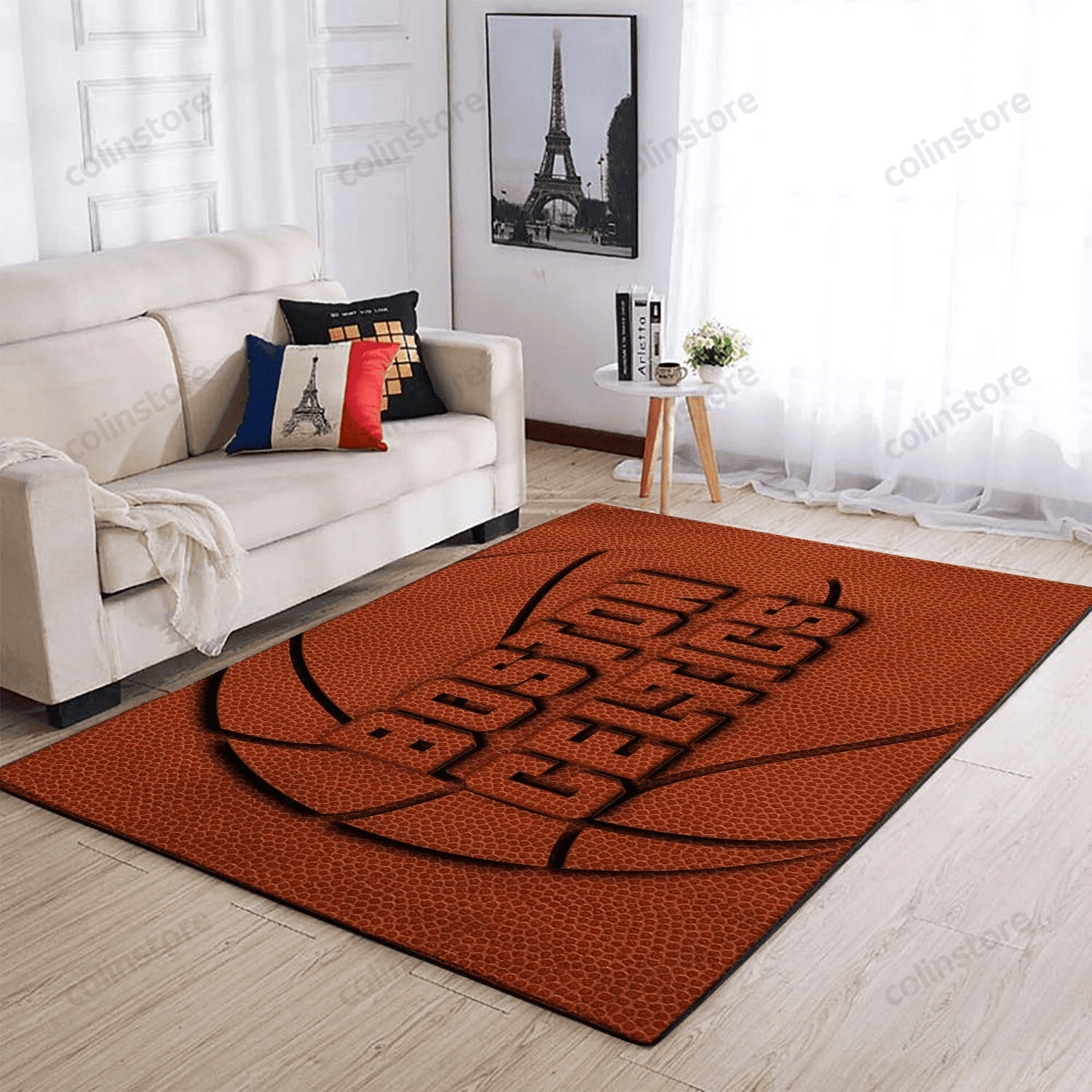 Boston Celtics 3D Rectangle Area Rug – Full Print Carpet For Living Room & Bedroom Home Decor