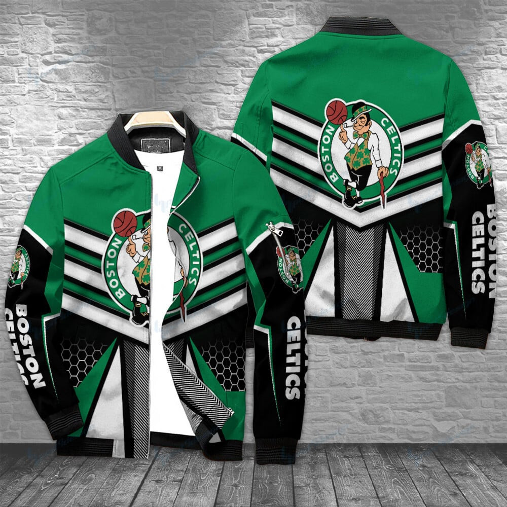 Boston Celtics Bomber Jacket | NBA Team Jacket for Men & Women | Basketball Fan Gift