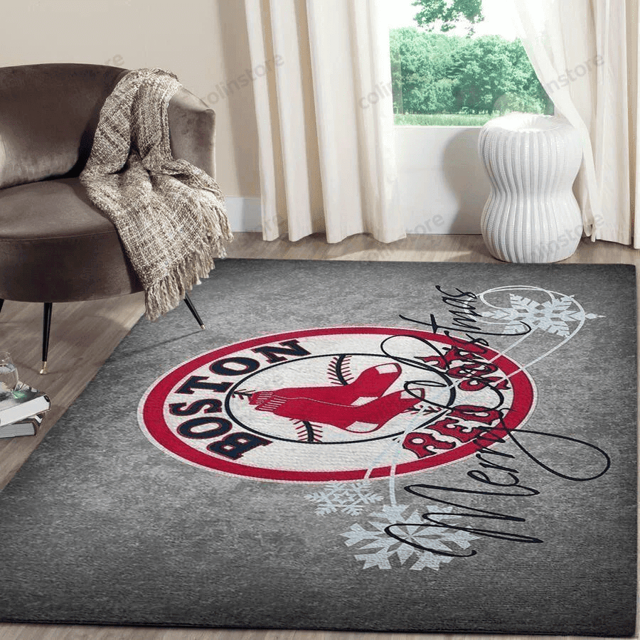 Boston Red Sox 3D Rectangle Area Rug – Full Print Carpet For Living Room & Bedroom Home Decor